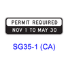 PERMIT REQUIRED ___ _ TO ___ _ SG35-1(CA)
