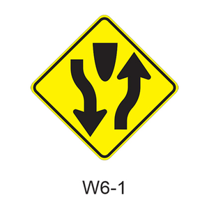 Divided Highway [symbol] W6-1