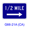 Distance w/ arrow G66-21ACA