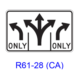 Intersection Lane Control R61-28(CA)