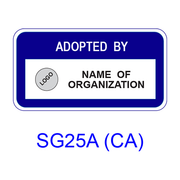 Call Box Adoption [plaque] SG25A(CA)