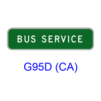 BUS SERVICE [plaque] G95D(CA)