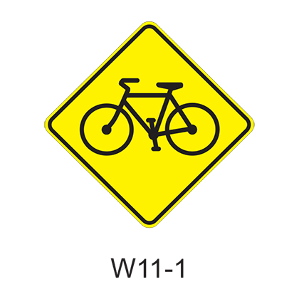 Bicycle Warning [symbol] W11-1