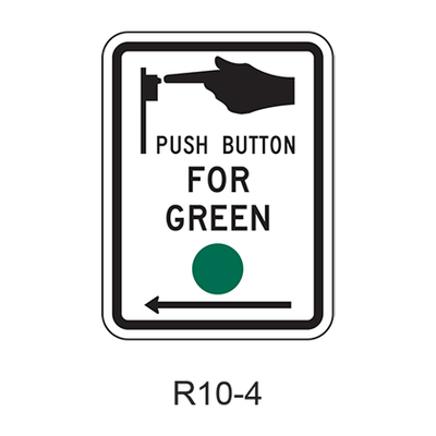 Push Button for Green Signal [green symbol]