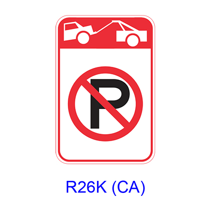 Tow-Away No Parking [symbol] R26K(CA)