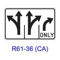 Intersection Lane Control R61-36(CA)