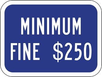MINIMUM FINE $250 12X9 EG