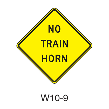 NO TRAIN HORN W10-9