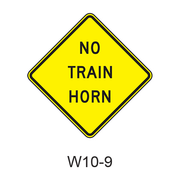NO TRAIN HORN W10-9