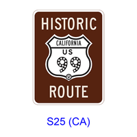 Historic Route 99 [symbol] S25(CA)
