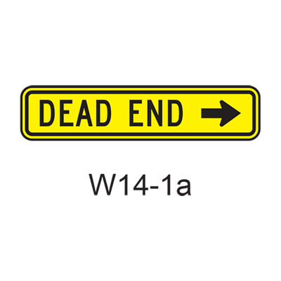 Dead End (directional) W14-1a