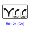 Intersection Lane Control R61-24(CA)