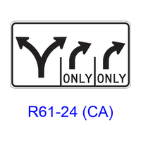 Intersection Lane Control R61-24(CA)