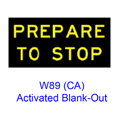 ?PREPARE TO STOPâ€ Activated Blank-Out W89(CA)
