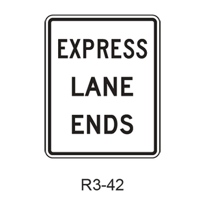 EXPRESS LANE ENDS R3-42