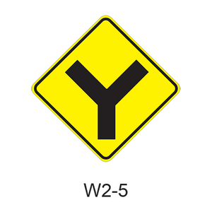 Intersection Warning (Y) W2-5