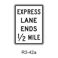 Priced Managed Lane Ends Advance R3-42a