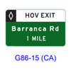 HOV Supplemental Destination G86-15(CA)
