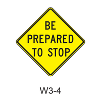 BE PREPARED TO STOP W3-4