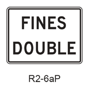 FINES DOUBLE [plaque] R2-6aP