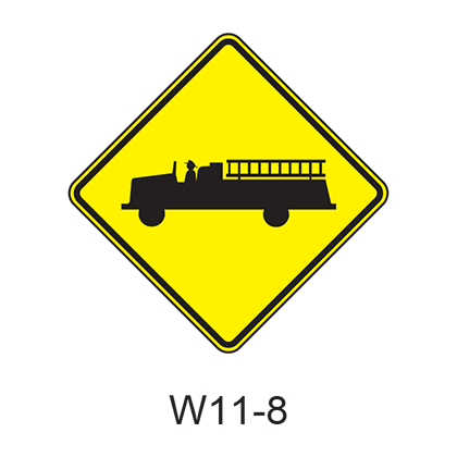 Emergency Vehicle [symbol] W11-8
