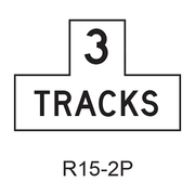 Number of Tracks [plaque] R15-2P