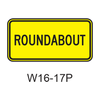 ROUNDABOUT [plaque] W16-17P