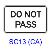 DO NOT PASS SC13(CA)