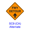 FWY DETOUR with Arrow SC9CAA