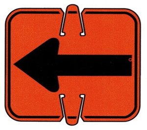 CONE SIGN REVERSIBLE ARROW