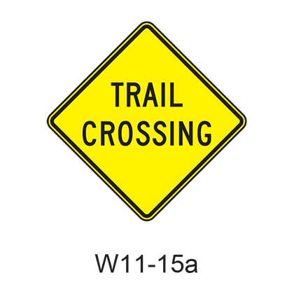 TRAIL CROSSING W11-15a