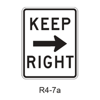 Keep Right R4-7a