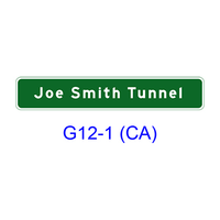 Memorial Sign (1-Line) G12-1(CA)