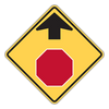 STOP AHEAD SYMBOL HI 36X36 080