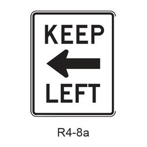 Keep Left R4-8a