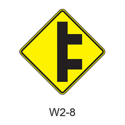 Intersection Warning W2-8