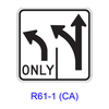 Intersection Lane Control R61-1(CA)