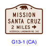 Historical Landmark [symbol] G13-1(CA)