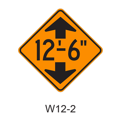 Low Clearance W12-2