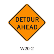 DETOUR AHEAD W20-2