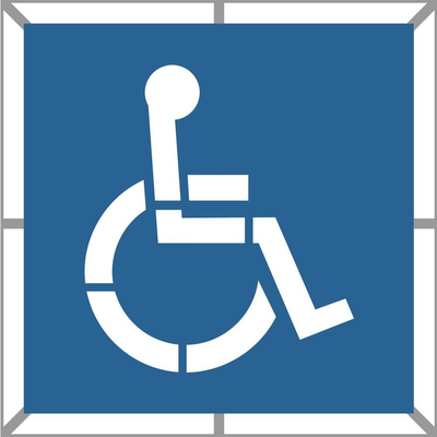 STENCIL HANDICAP SYMBOL 36
