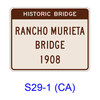 Historic Bridge - 3 Lines S29-1(CA)