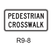 PEDESTRIAN CROSSWALK R9-8