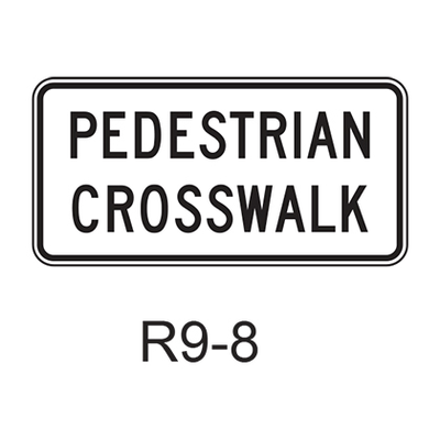 PEDESTRIAN CROSSWALK R9-8