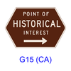 POINT OF HISTORICAL INTEREST G15(CA)