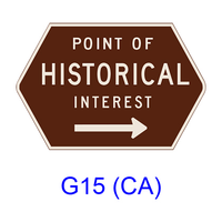 POINT OF HISTORICAL INTEREST G15(CA)