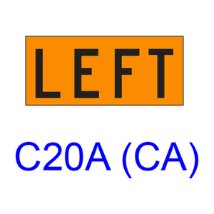 LEFT [plaque] C20A(CA)