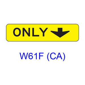 ONLY (w/ down arrow) W61F(CA)