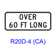 Truck Exclusion [plaque] R20D-4(CA)