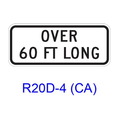 Truck Exclusion [plaque] R20D-4(CA)